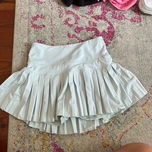 Mint blue gold hinge skirt